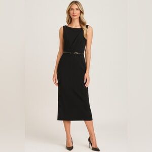 Donna Karan Black Midi Dress